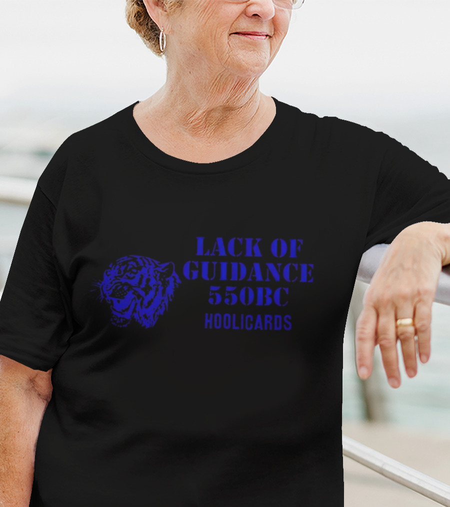 Lack Of Guidance 550BC Hoolicards Tiger Face T-Shirt
