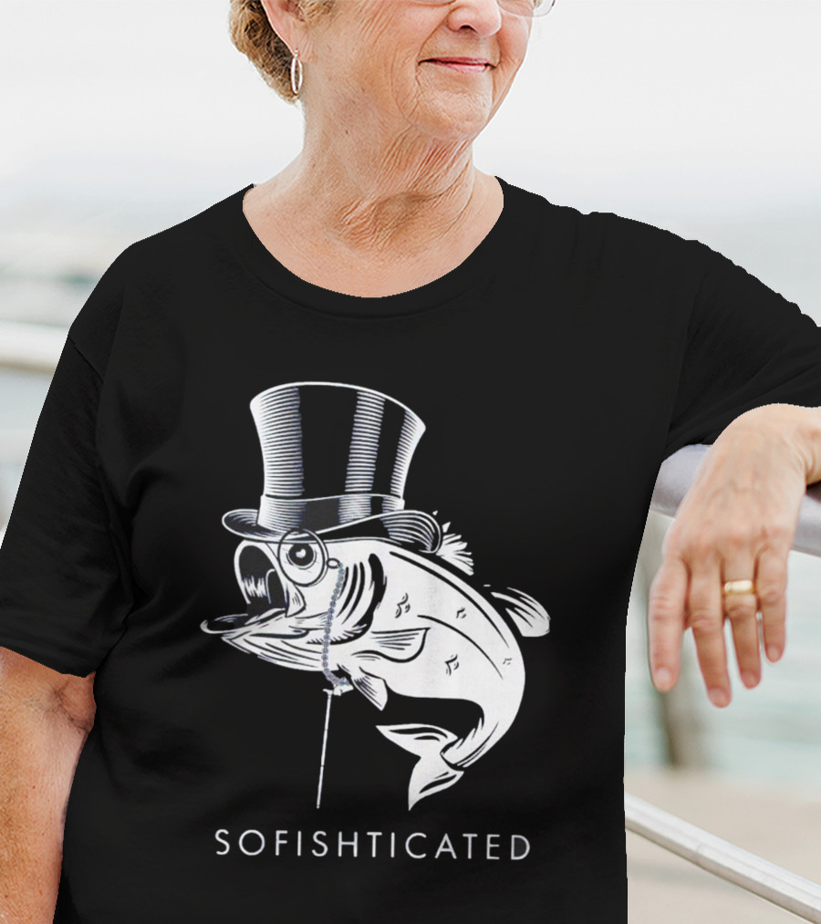 Sofishticated Fish In Top Hat And Monocle T-Shirt
