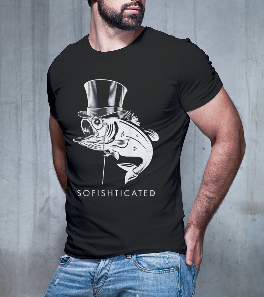 Sofishticated Fish In Top Hat And Monocle T-Shirt