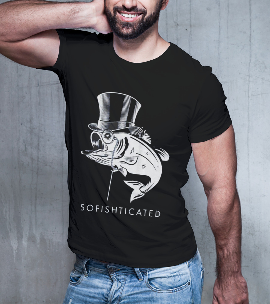 Sofishticated Fish In Top Hat And Monocle T-Shirt