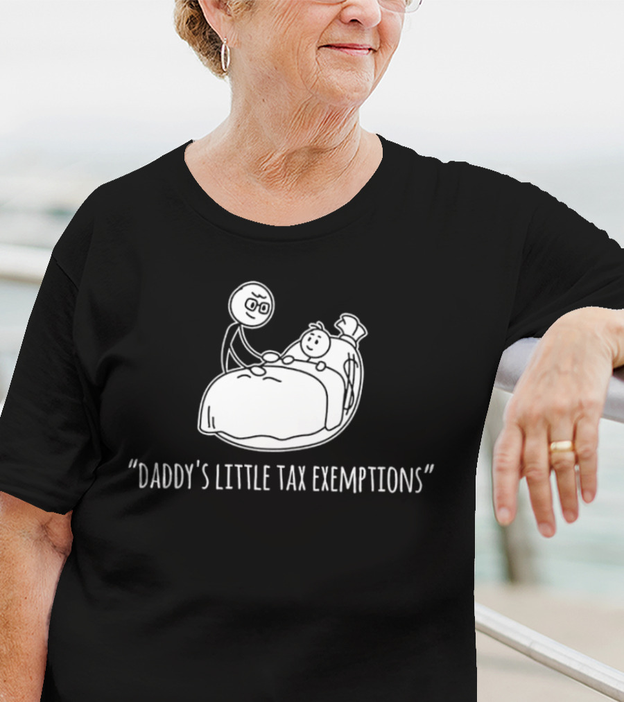 Daddy's Little Tax Exemptions Stick Figure T-Shirt