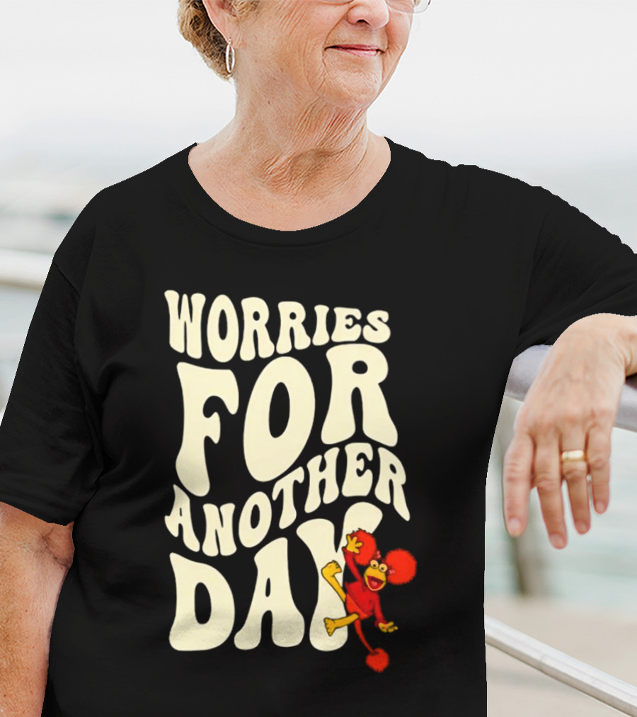 Fraggle Rock Worries For Another Day Red Muppet Character T-Shirt