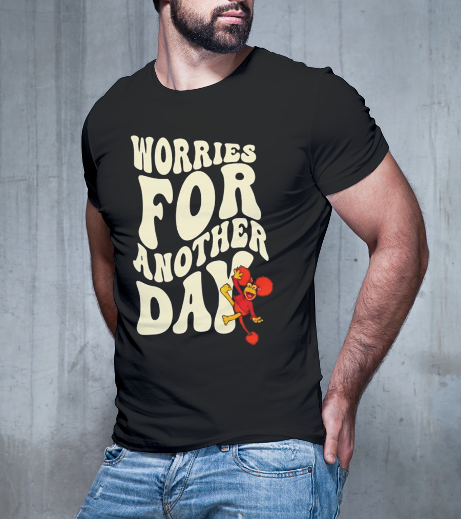 Fraggle Rock Worries For Another Day Red Muppet Character T-Shirt