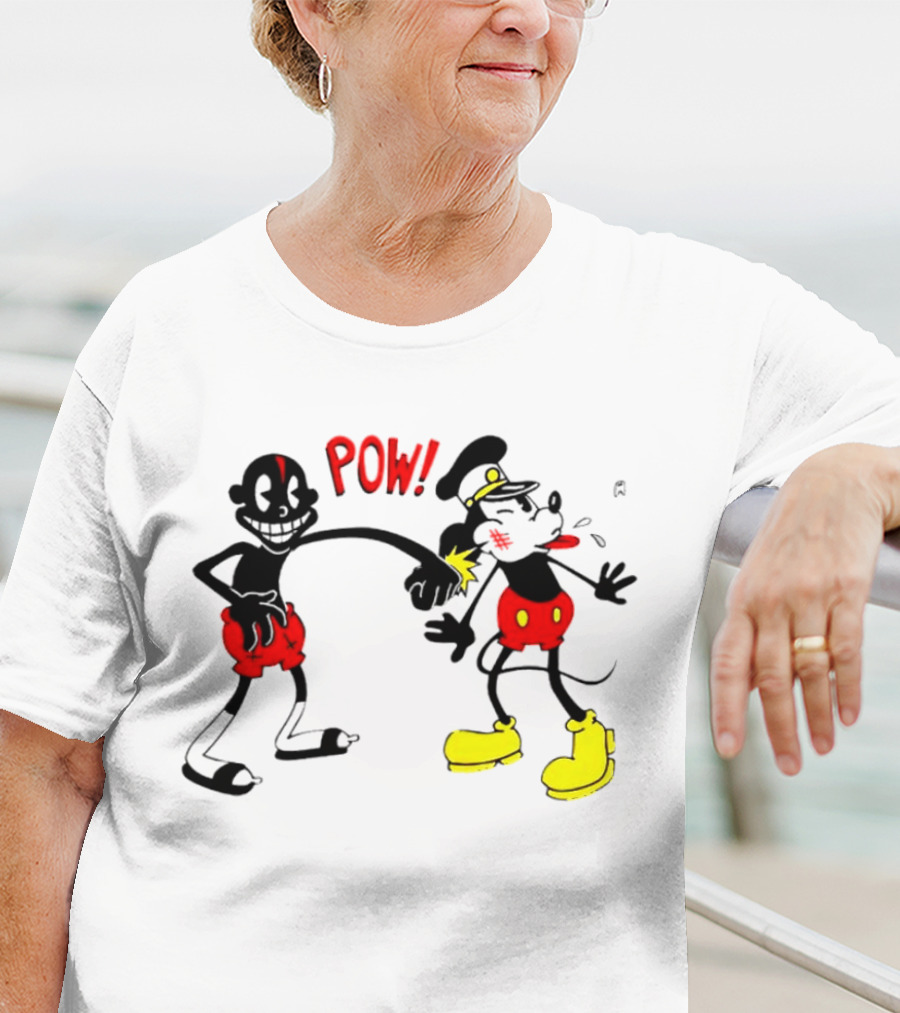 Lil Darkie Pow Punch Black And Red Character With Yellow Boots T-Shirt