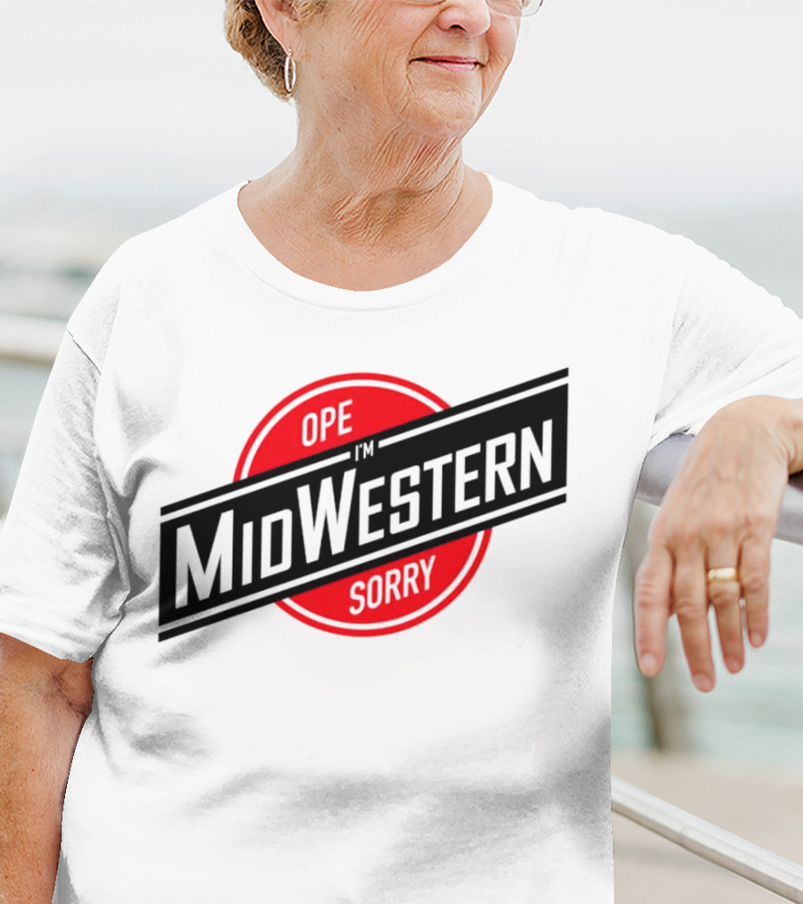 Ope I'm Sorry Midwestern Red Circle T-Shirt