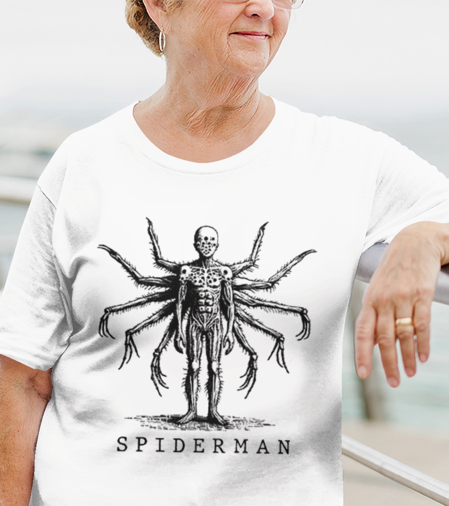 Vintage Spiderman Skeleton Arachnid Hybrid T-Shirt