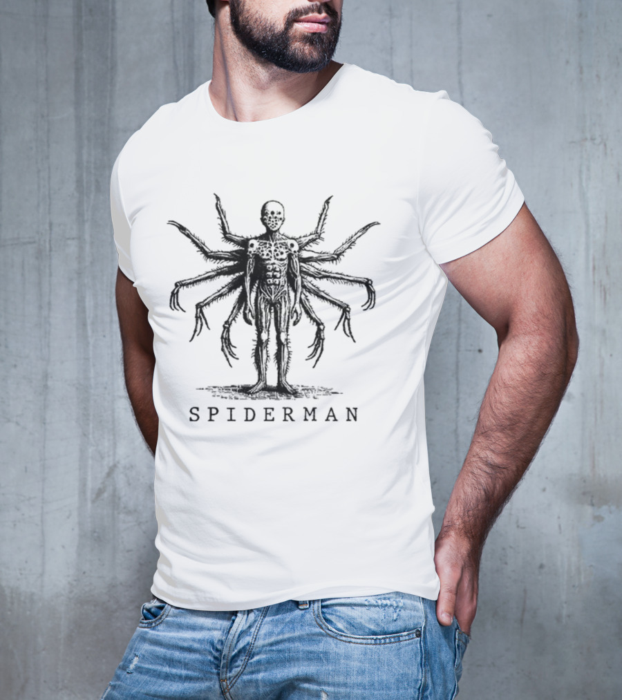 Vintage Spiderman Skeleton Arachnid Hybrid T-Shirt