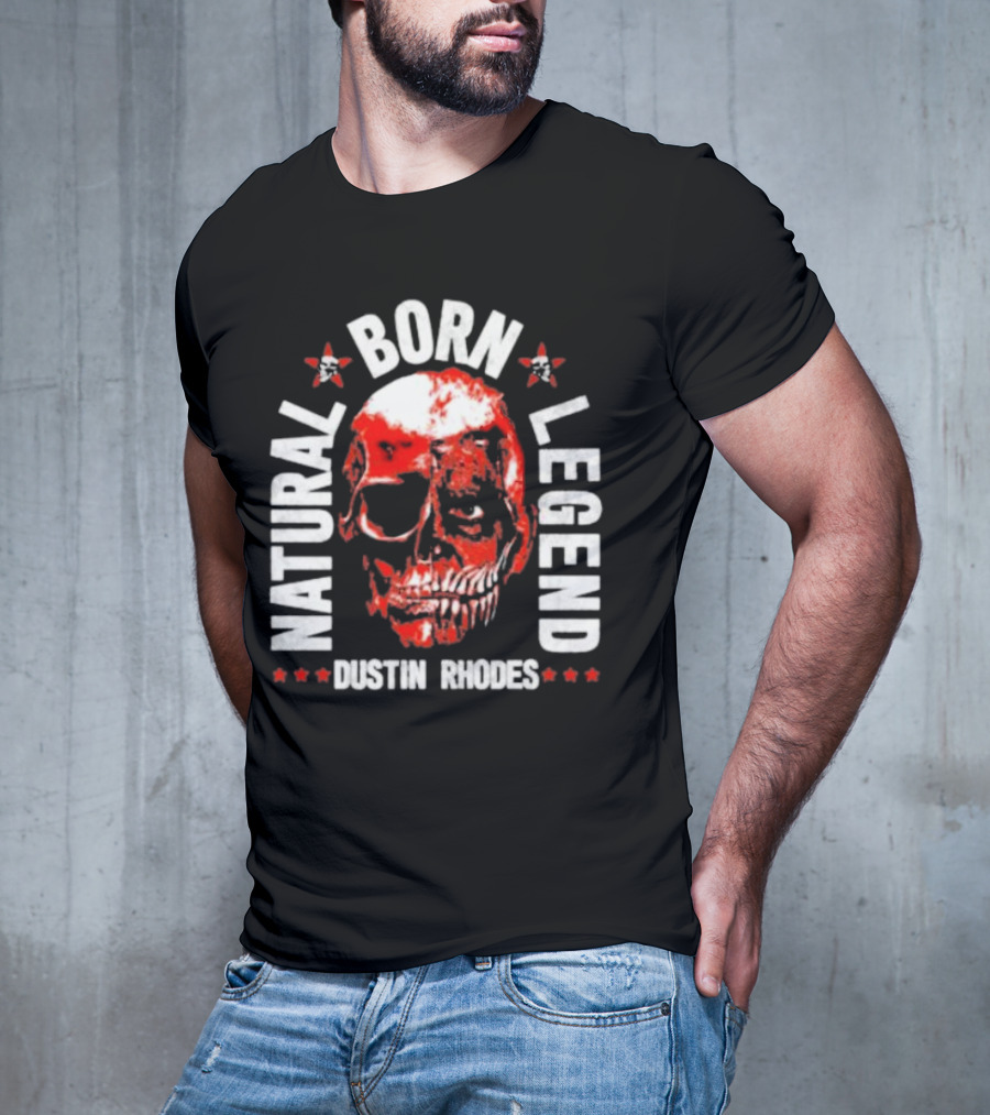 Dustin Rhodes Natural Born Legend Skull T-Shirt
