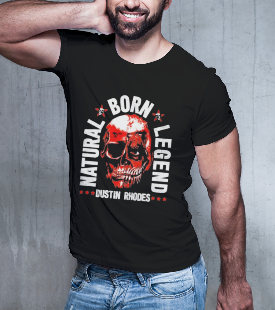 Dustin Rhodes Natural Born Legend Skull T-Shirt