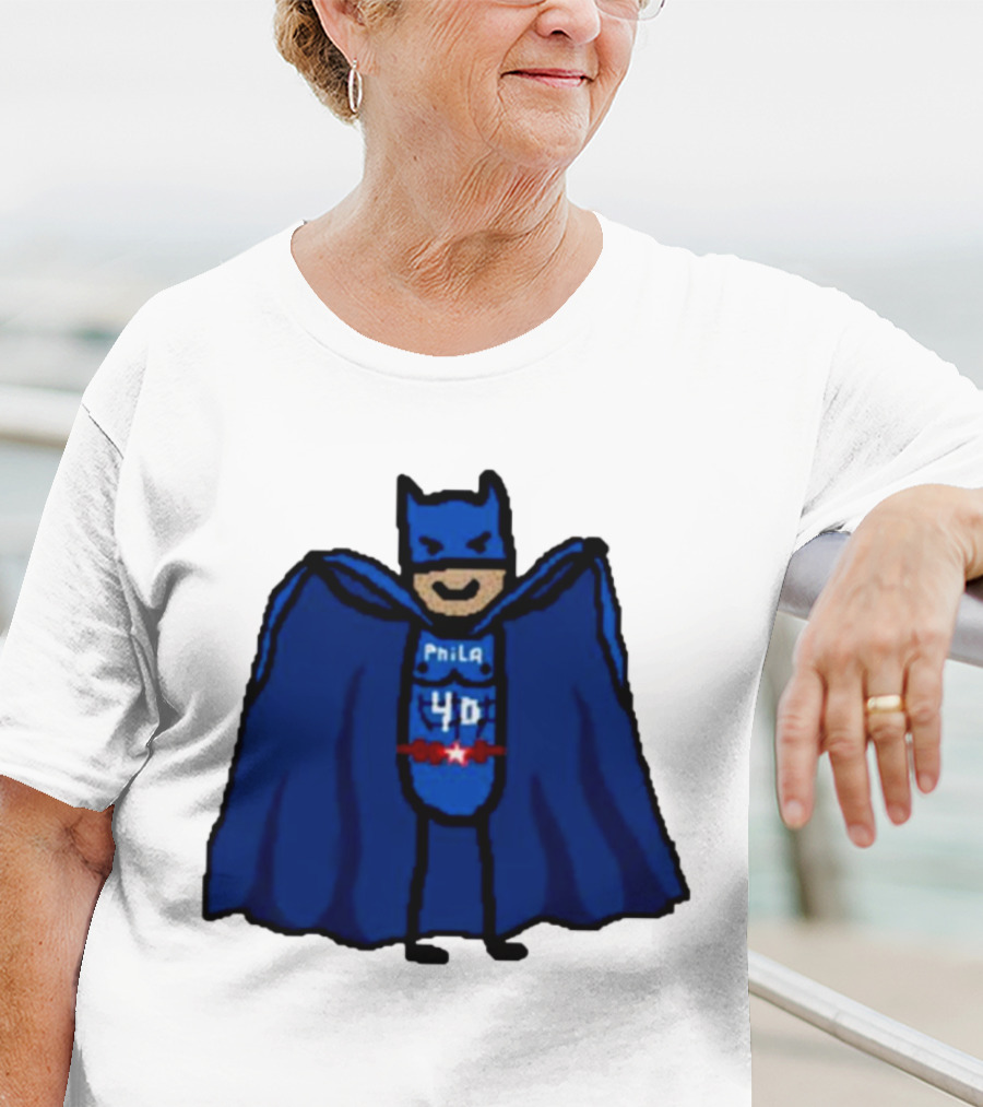 Nicolas Batum Man Batman Phila 40 T-Shirt