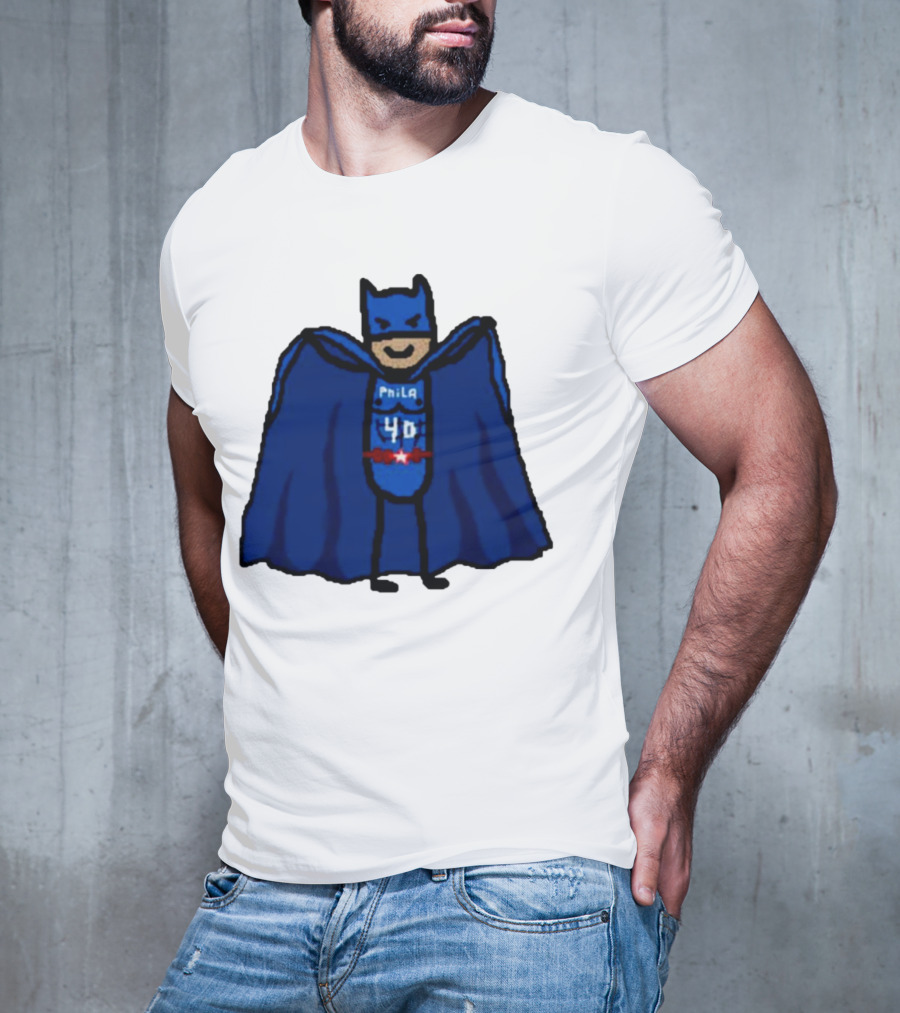 Nicolas Batum Man Batman Phila 40 T-Shirt