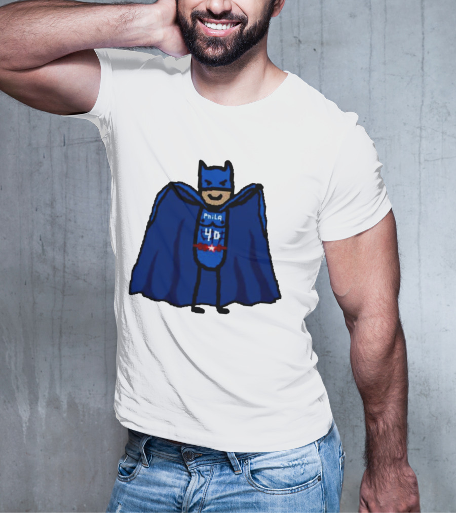 Nicolas Batum Man Batman Phila 40 T-Shirt