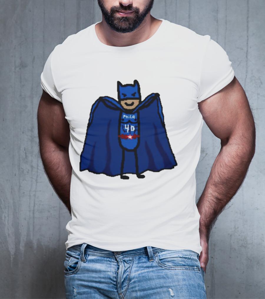 Nicolas Batum Man Batman Phila 40 T-Shirt