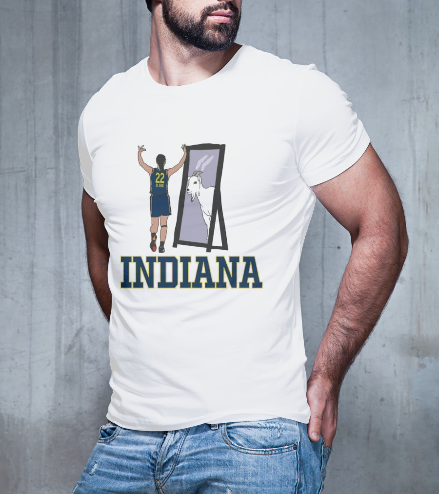 Indiana Caitlin Clark 22 Mirror Goat T-Shirt