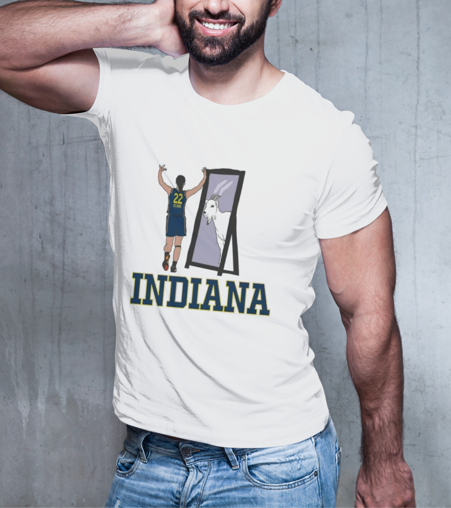 Indiana Caitlin Clark 22 Mirror Goat T-Shirt