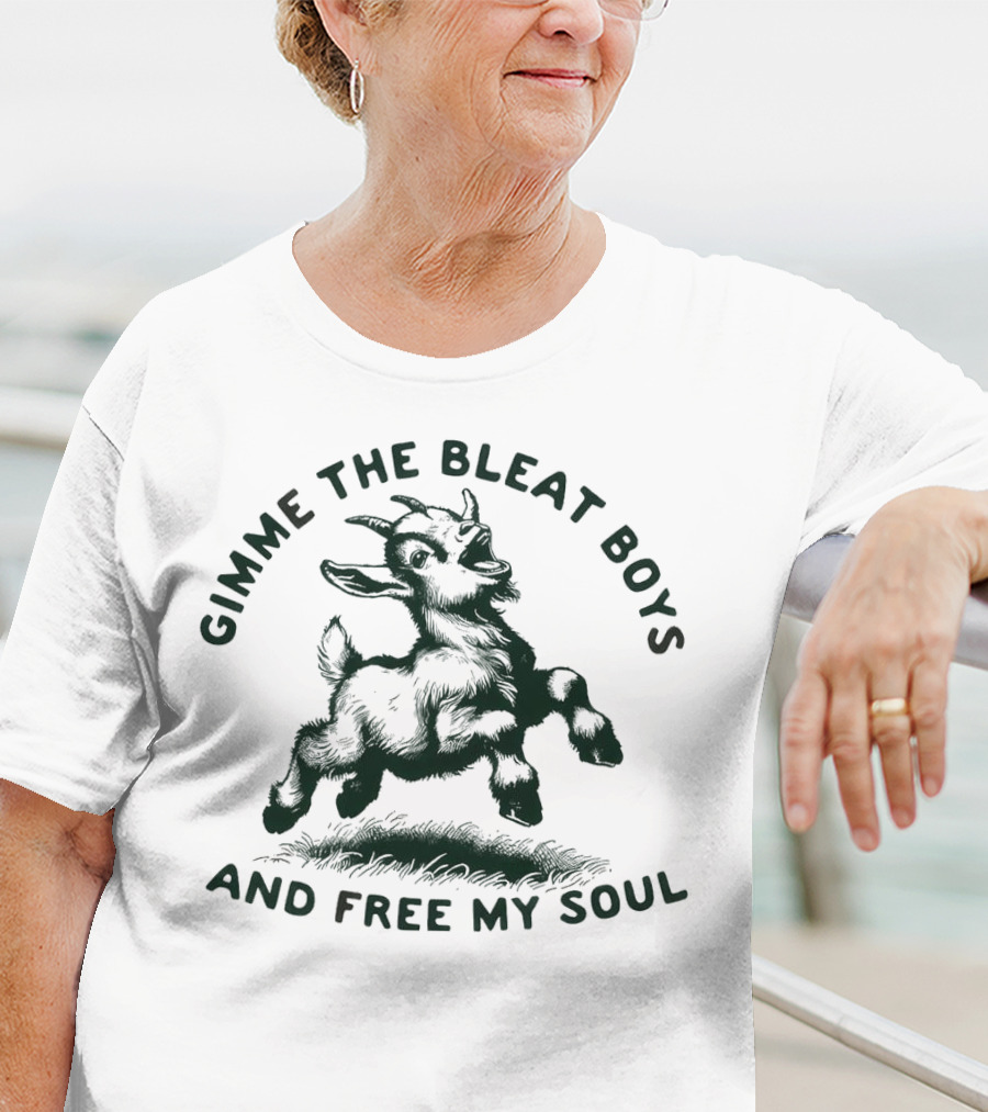 Gimme The Bleat Boys Goat Illustration And Free My Soul T-Shirt