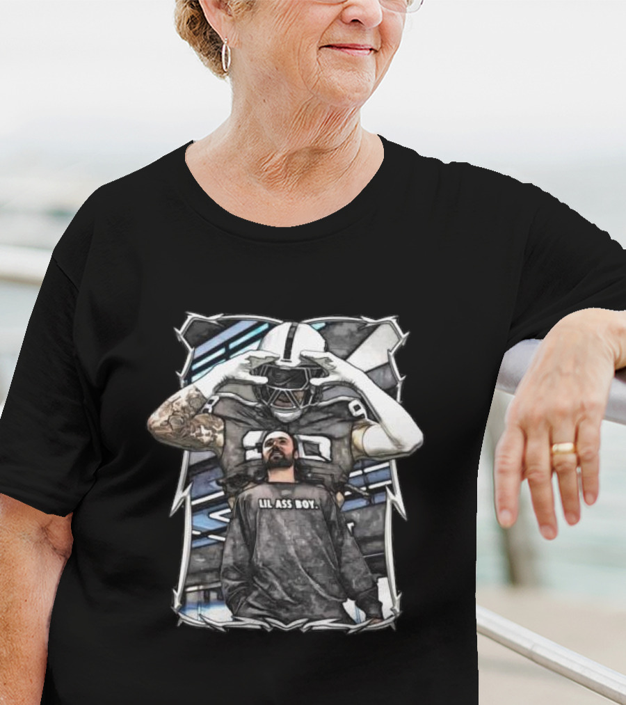 Lil Ass Boy Gardner Minshew Las Vegas Raiders Football Player With Helmet And Tattoo T-Shirt