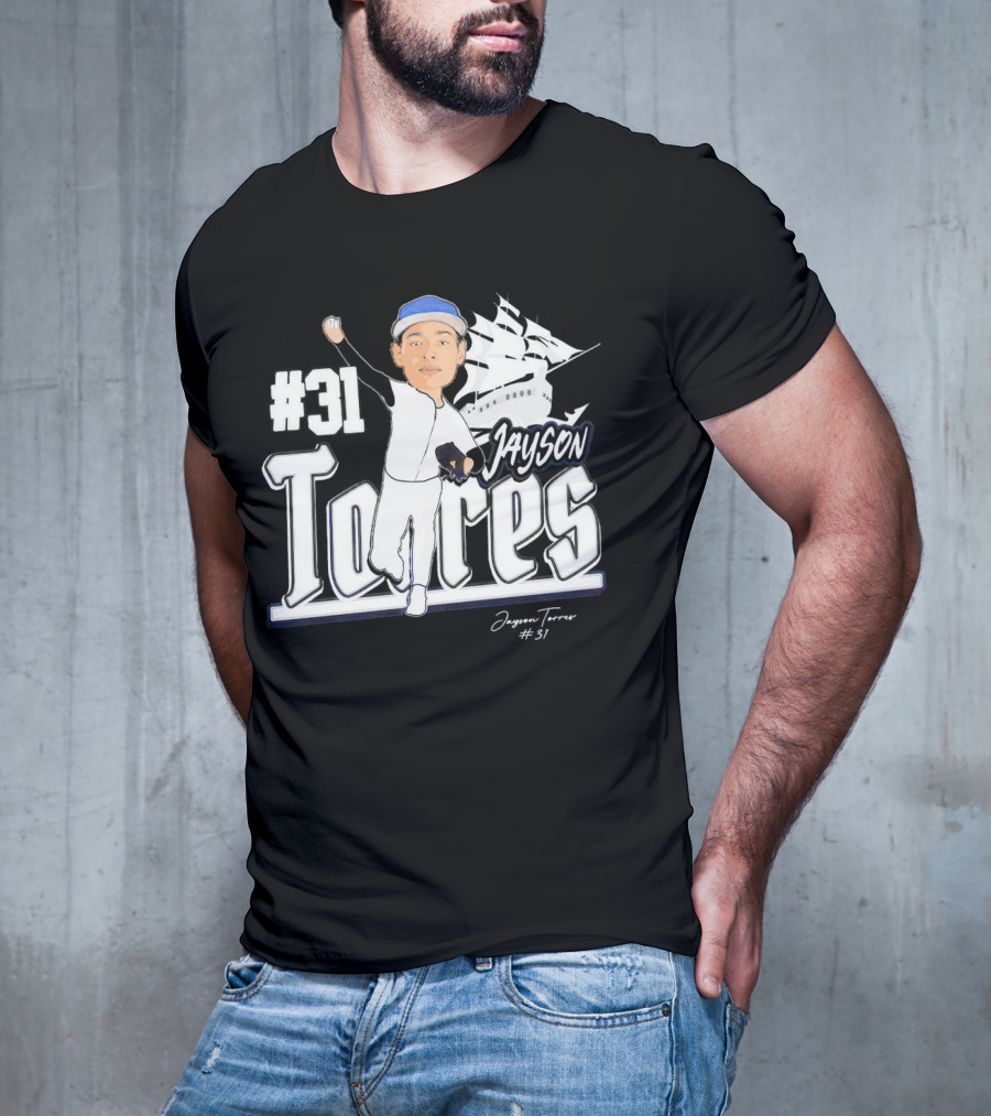 Jayson Torres #31 Seton Hall Pirates Baseball Signature T-Shirt