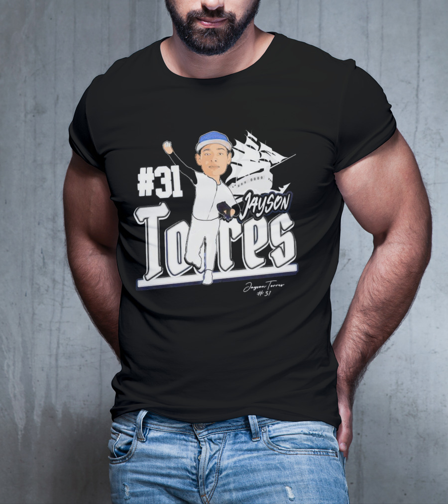 Jayson Torres #31 Seton Hall Pirates Baseball Signature T-Shirt