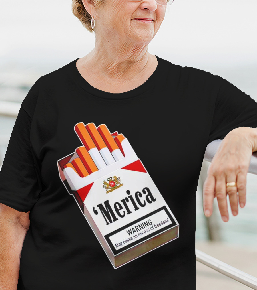 Merica Marlboro Warning Excess Of Freedom T-Shirt