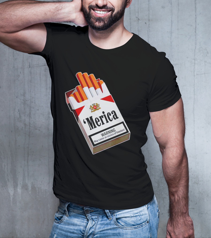 Merica Marlboro Warning Excess Of Freedom T-Shirt