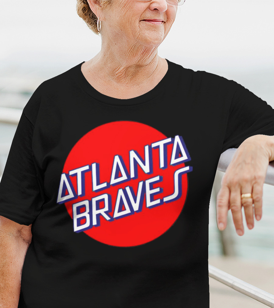 Matt Olson Santa Cruz Skateboards Atlanta Braves Logo Red Circle T-Shirt