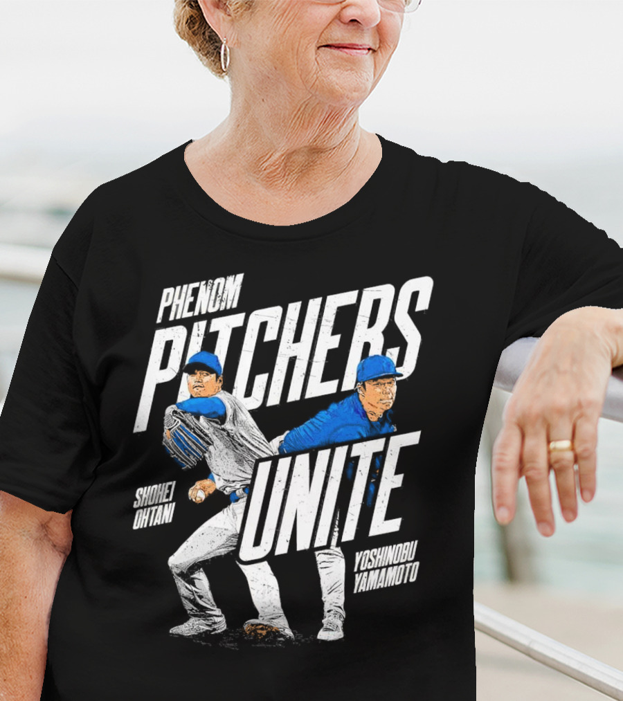 Phenom Pitchers Unite Shohei Ohtani Yoshinobu Yamamoto Baseball Duo T-Shirt