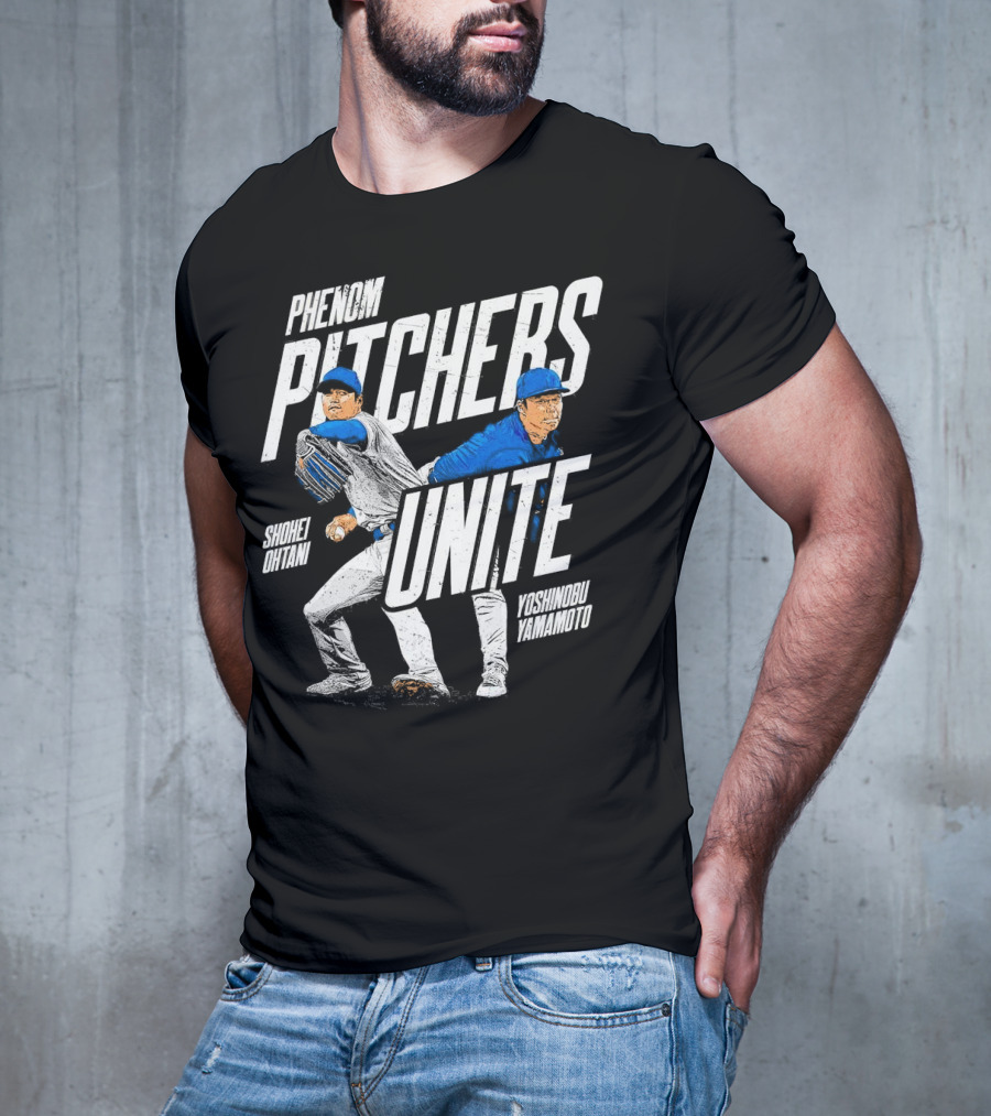 Phenom Pitchers Unite Shohei Ohtani Yoshinobu Yamamoto Baseball Duo T-Shirt