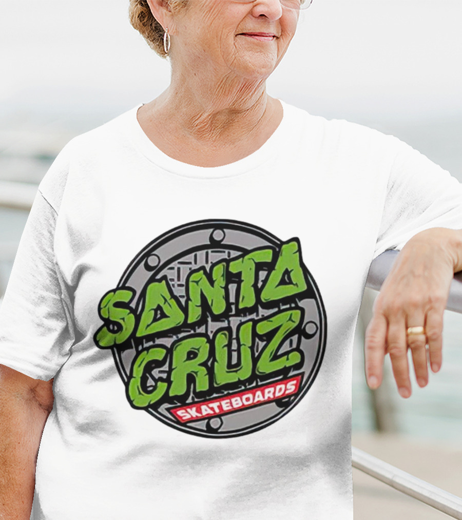 Santa Cruz Skateboards Teenage Mutant Ninja Turtles Manhole Cover T-Shirt