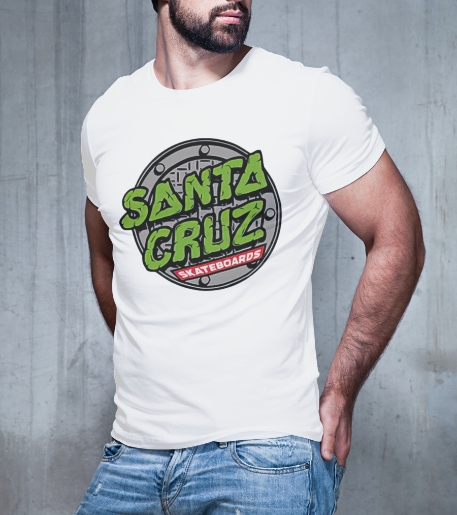 Santa Cruz Skateboards Teenage Mutant Ninja Turtles Manhole Cover T-Shirt