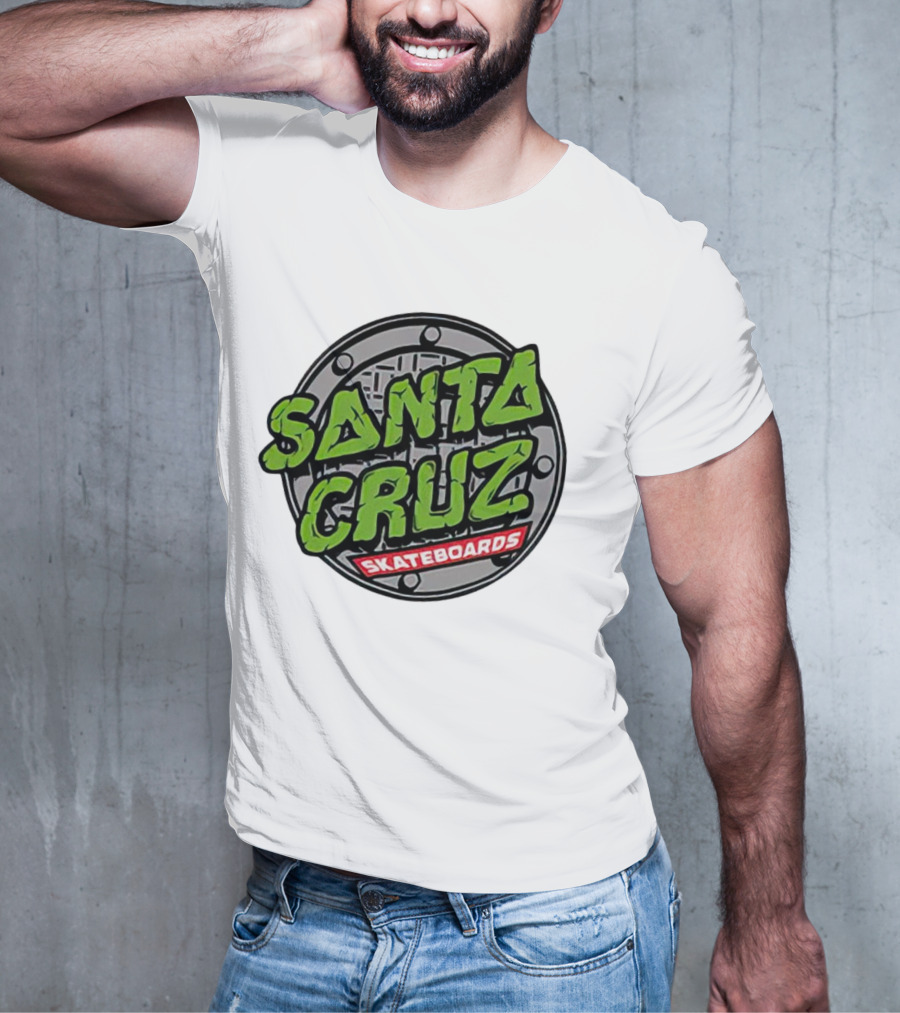 Santa Cruz Skateboards Teenage Mutant Ninja Turtles Manhole Cover T-Shirt