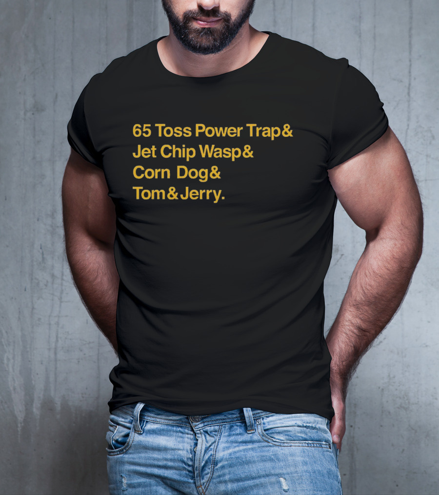 65 Toss Power Trap And Jet Chip Wasp Corn Dog Tom And Jerry Kansas City Chiefs T-Shirt