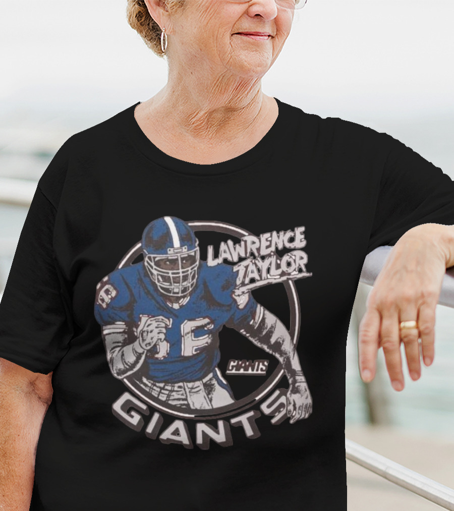 New York Giants Lawrence Taylor Giants Circle T-Shirt