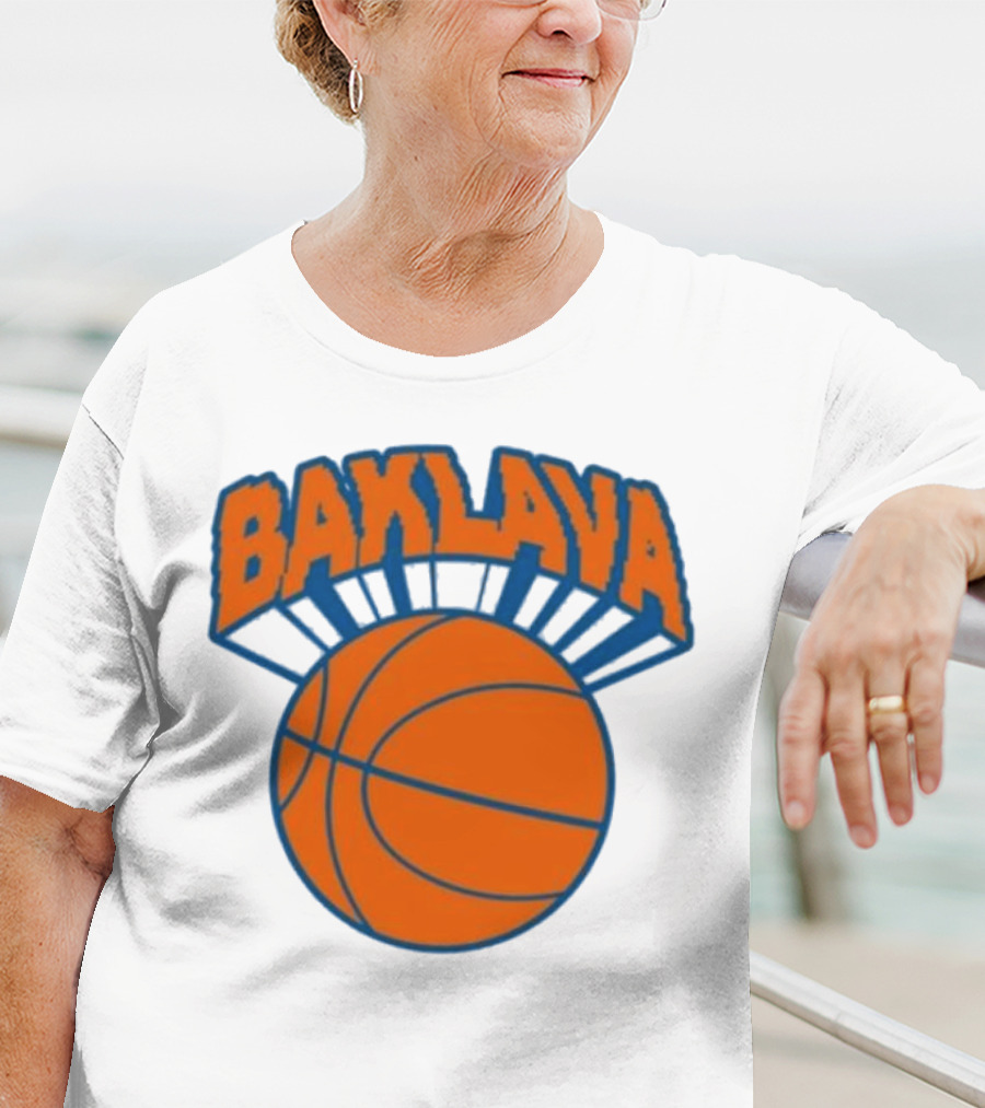 Bronson Baklava NY Knicks Basketball T-Shirt