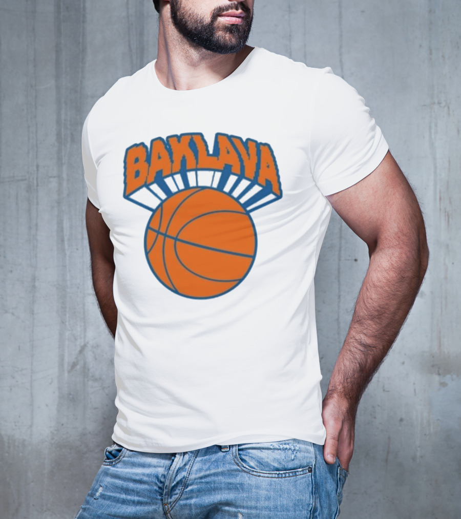 Bronson Baklava NY Knicks Basketball T-Shirt