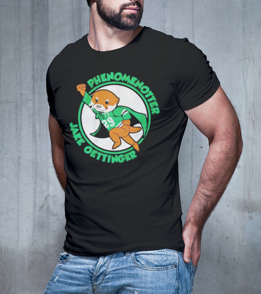 Dallas Stars Jake Oettinger Phenomenotter 29 Superhero Otter T-Shirt
