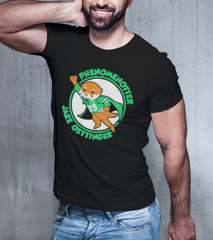 Dallas Stars Jake Oettinger Phenomenotter 29 Superhero Otter T-Shirt