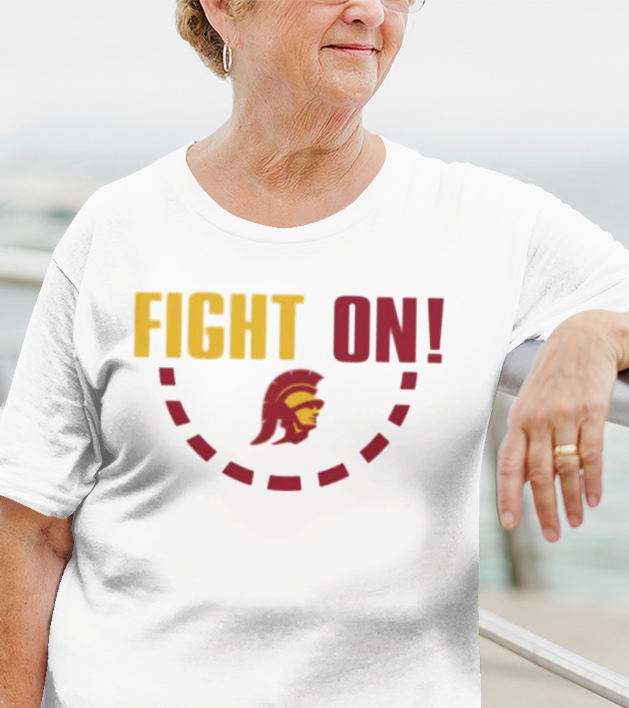 FIGHT ON USC Trojans Trojan Head T-Shirt
