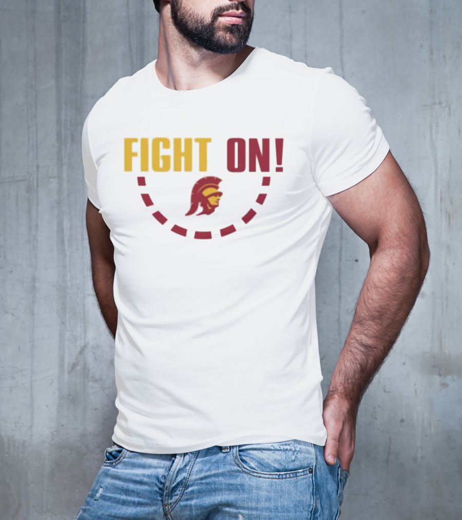 FIGHT ON USC Trojans Trojan Head T-Shirt
