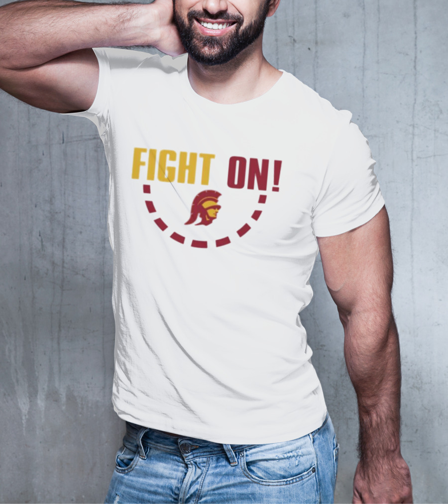FIGHT ON USC Trojans Trojan Head T-Shirt