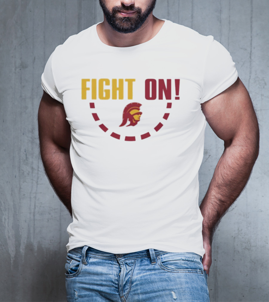 FIGHT ON USC Trojans Trojan Head T-Shirt