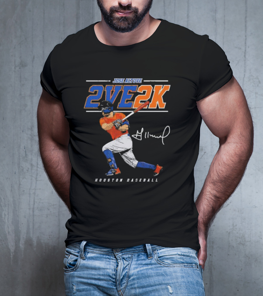 JOSE ALTUVE 2VE 2K HOUSTON BASEBALL SIGNATURE T-Shirt
