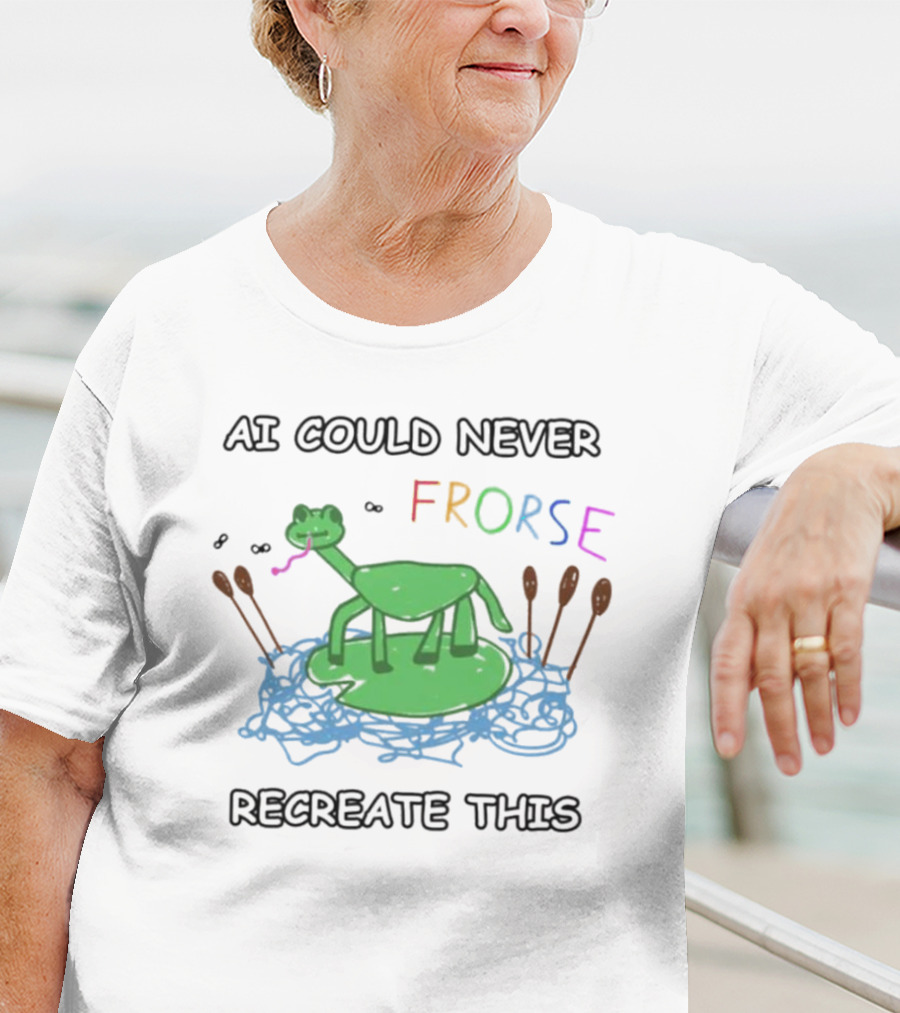 AI Could Never Frorse Recreate This Frorse With Paddles And Blue Scribbles T-Shirt