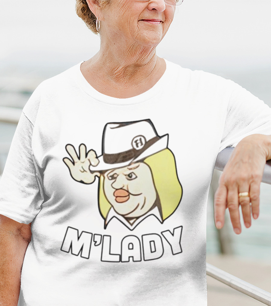 Elyse Willems M'Lady Cartoon Fedora Memes T-Shirt