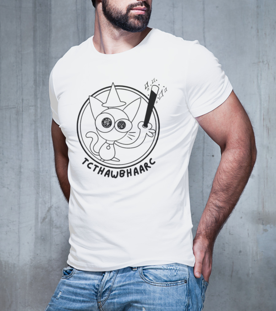 TCTHAWBHAARC Cat Wizard Magic Wand T-Shirt