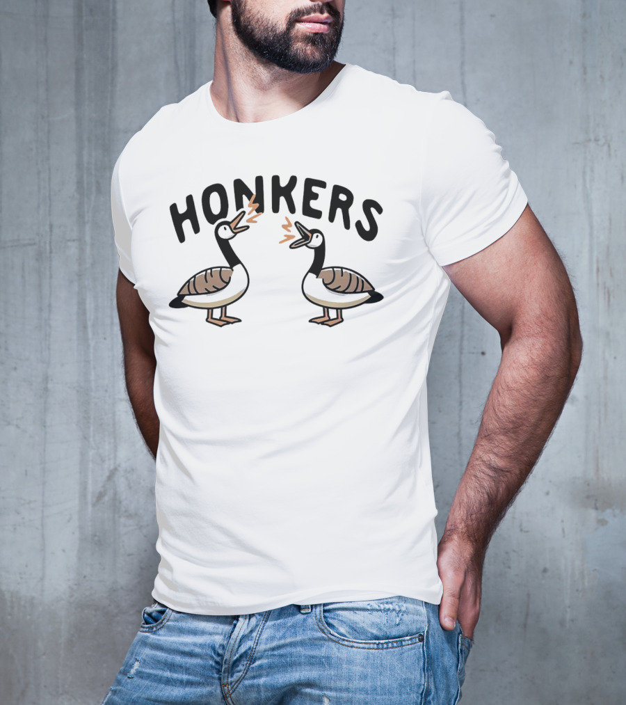 HONKERS Ducks Geese Cartoon Humor T-Shirt