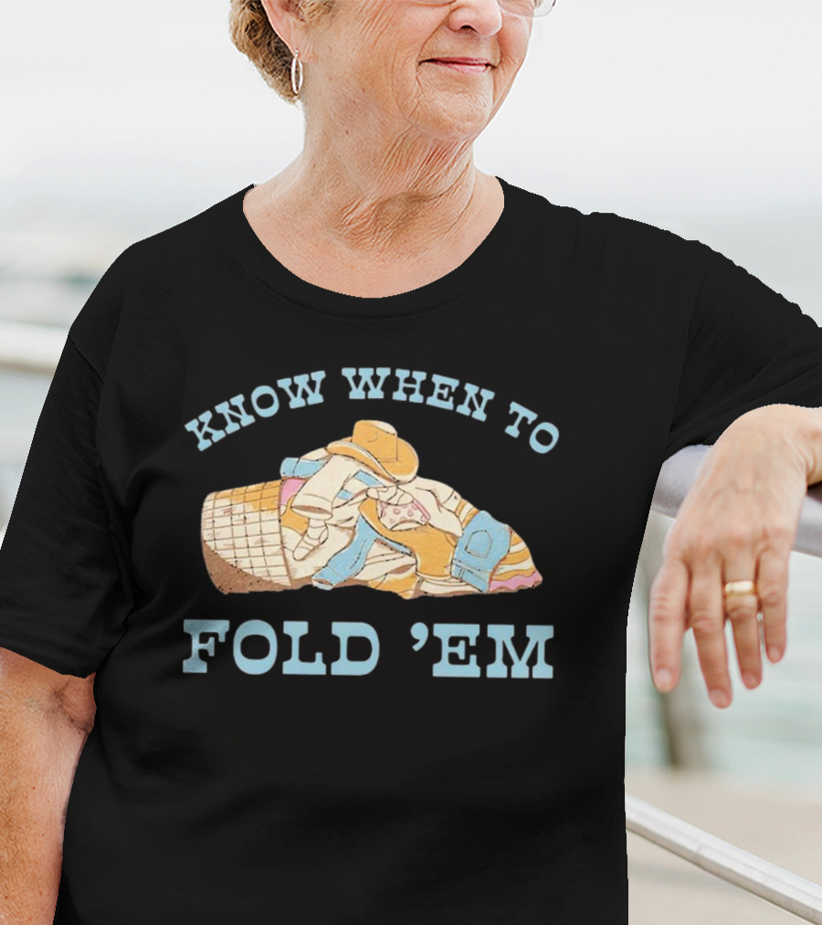 Know When To Fold 'Em Cowboy Laundry Basket T-Shirt