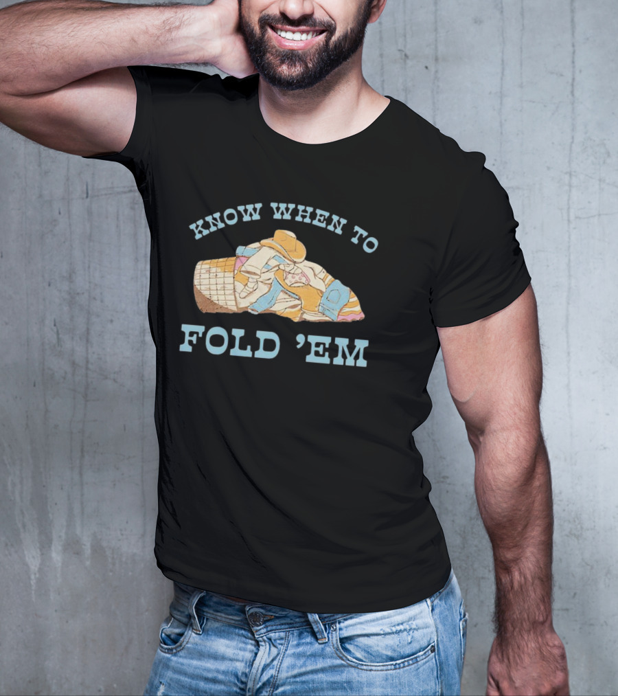 Know When To Fold 'Em Cowboy Laundry Basket T-Shirt