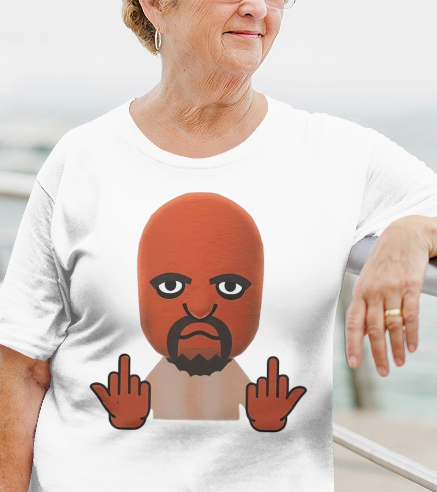 Mii Mood Funny Character With Hand Gesture T-Shirt