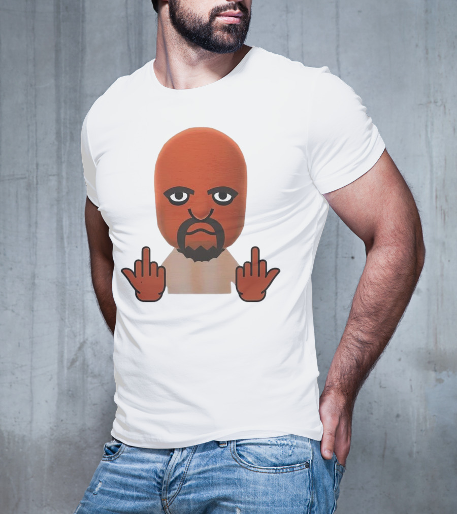Mii Mood Funny Character With Hand Gesture T-Shirt